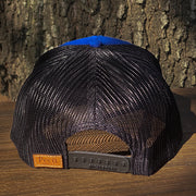 Royal Blue Leather Patch Hat